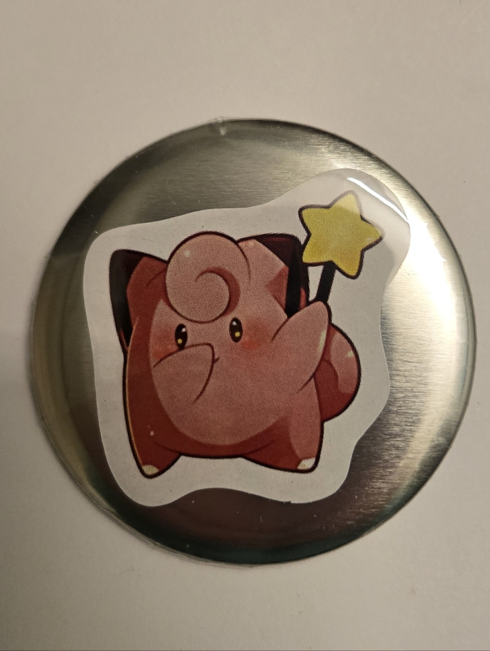 Clefairy Pokémon Handmade 2.25” Pinback Button